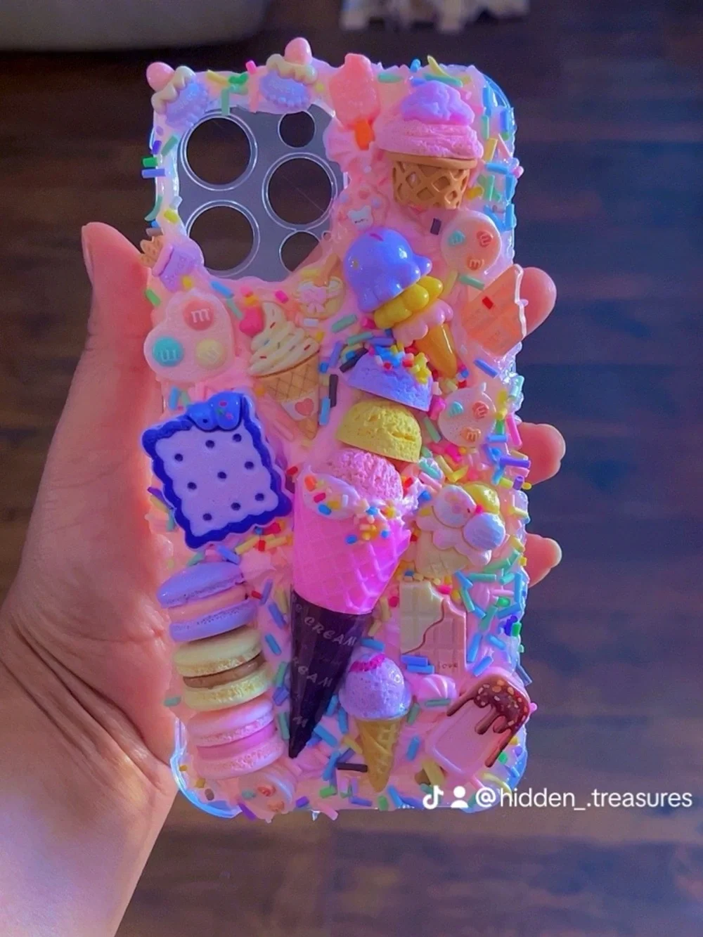 Hand Crafted Pastel Candy & Ice Cream 3D Decoden Phone Case for iphone , samsung
